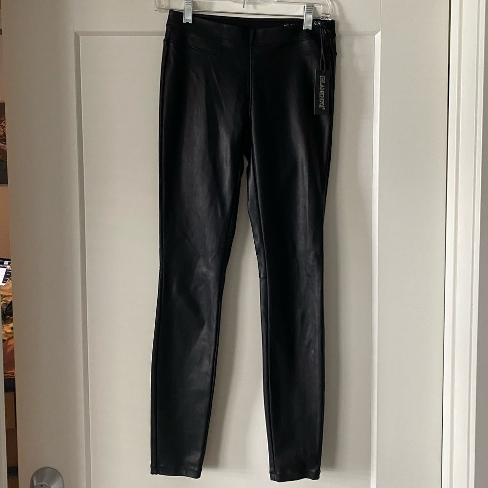 NWT Blank NYC Black Faux Leather Legging Sz 25/XS
